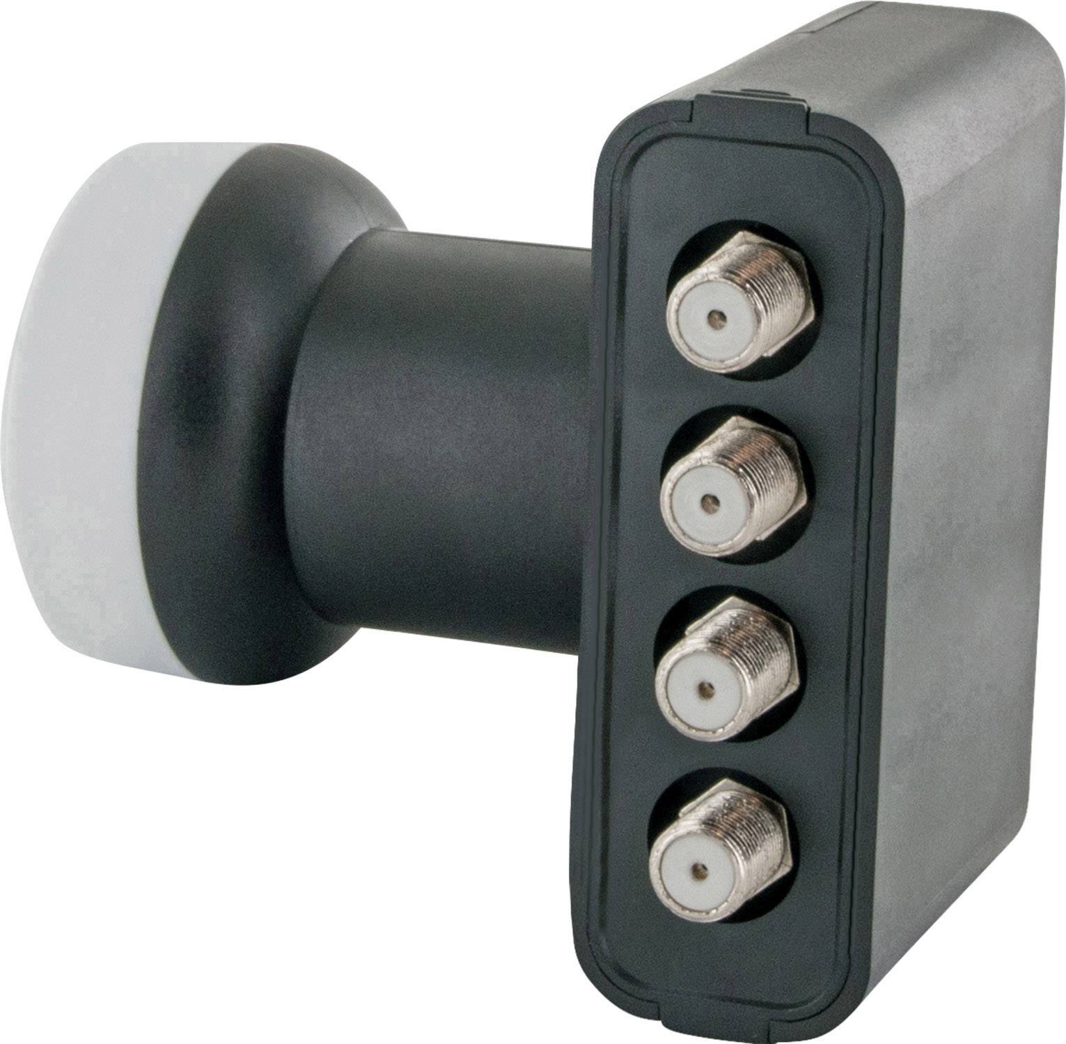 Schwaiger LNB4 Quad-LNB Кількість учасників: 4 Розмір каналу: 40 мм з перемикачем світло-сірий, білий