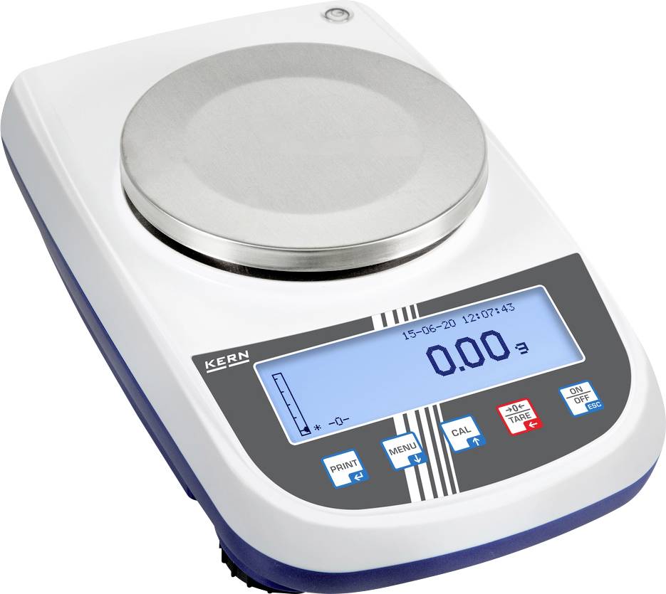 Ваги прецизійні Kern PLJ 6200-2A. Макс. діапазон вимірювання 6,2 кг. Ціна поділки 0,01 г. Живлення від мережі, перезаряджаються, с