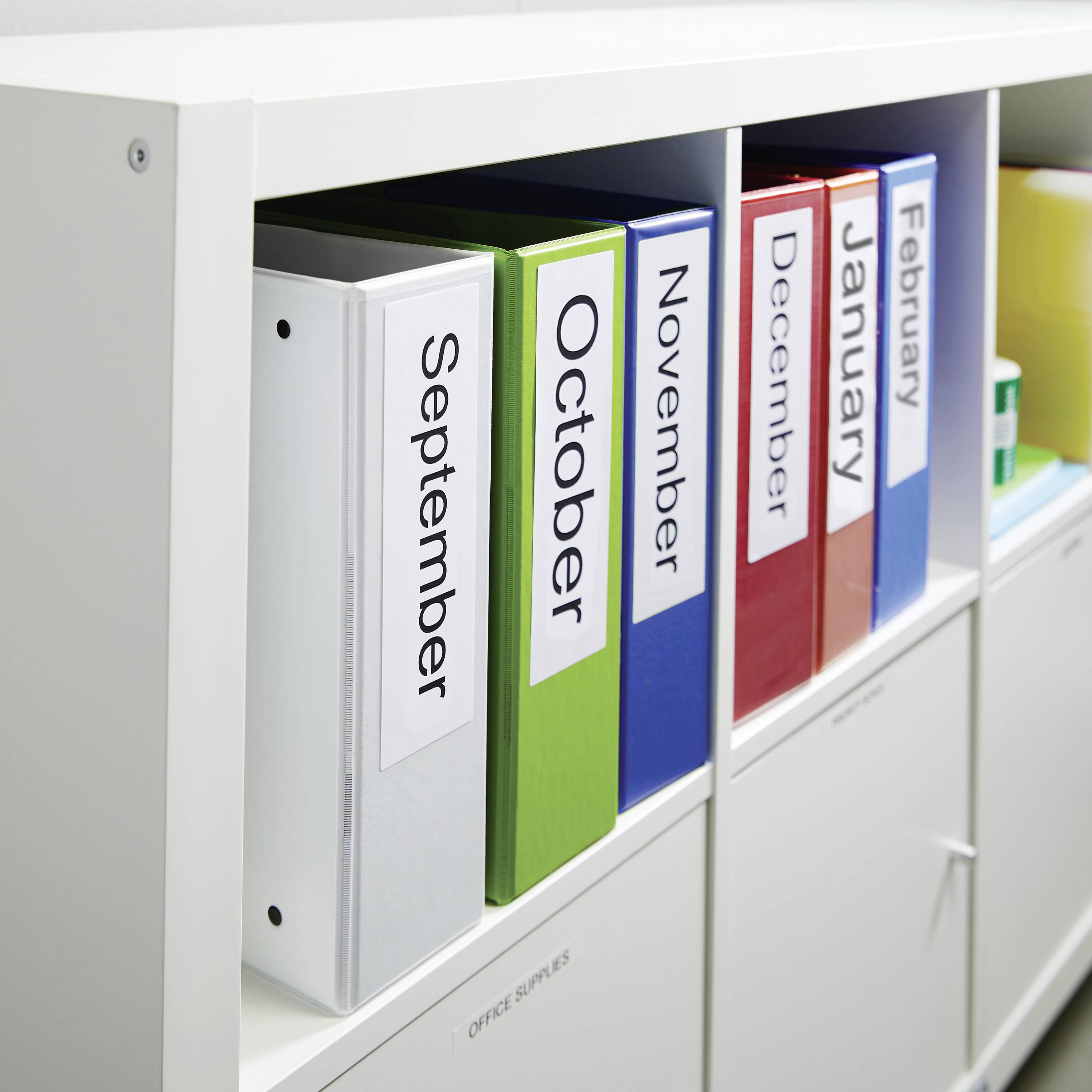 Етикетки для принтерів етикеток DYMO S0722480, 59 x 190 мм, Етикетки-папки, білі