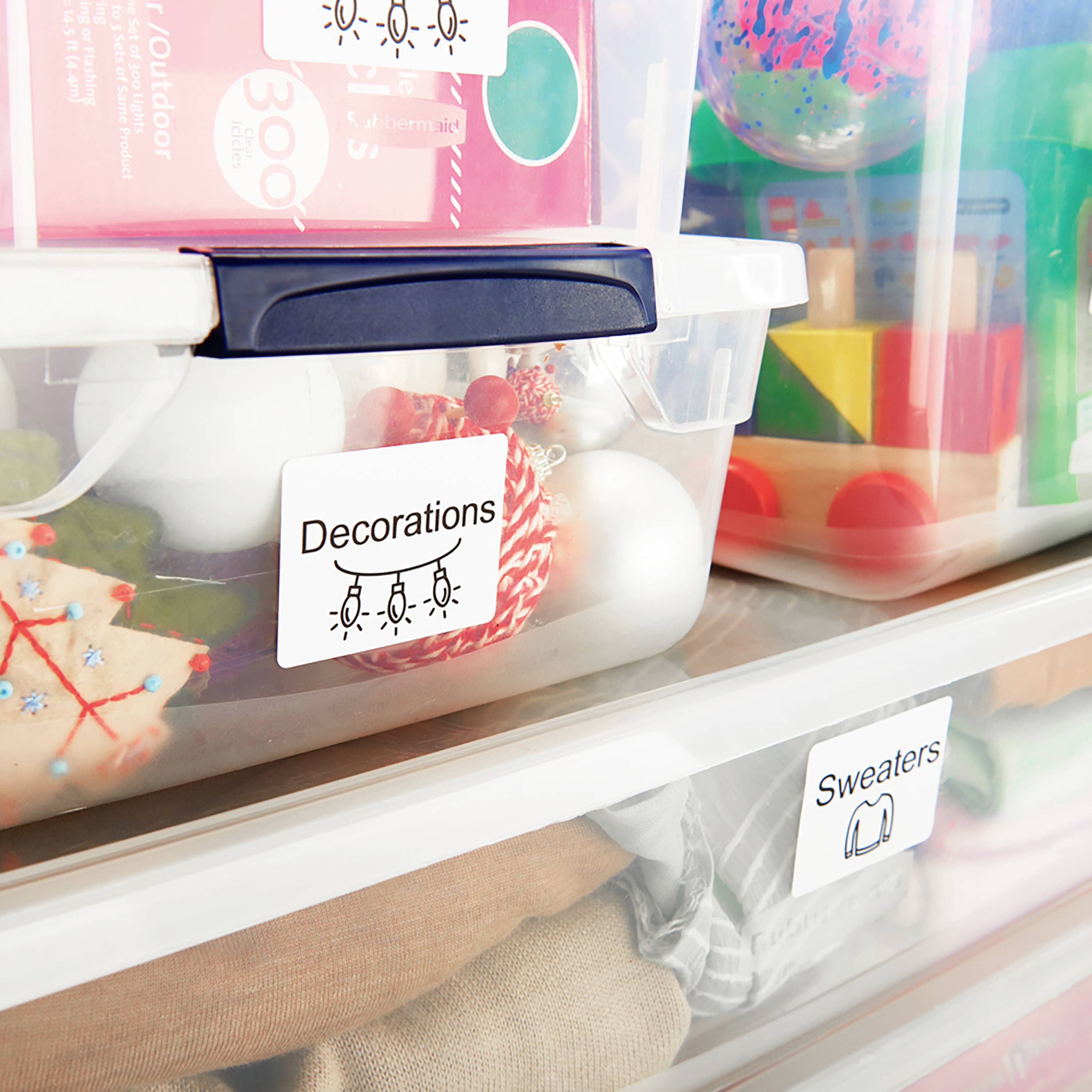 Етикетки для принтерів етикеток DYMO S0722440, 70 x 54 мм, Універсальна етикетка, білий колір