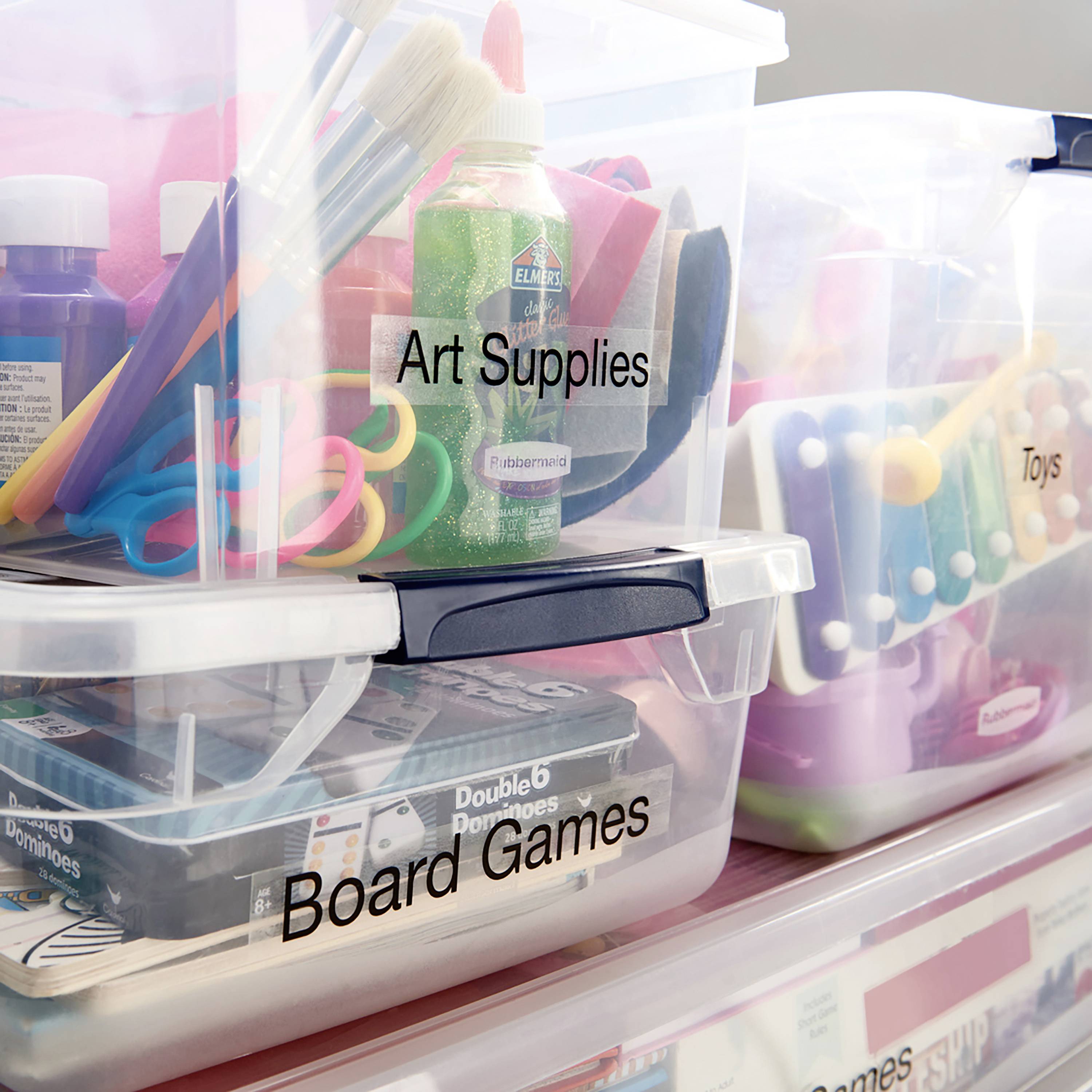 Стрічка для друку DYMO S0720920, 24 мм х 7 м, Колір стрічки: прозорий / Колір друку: чорний