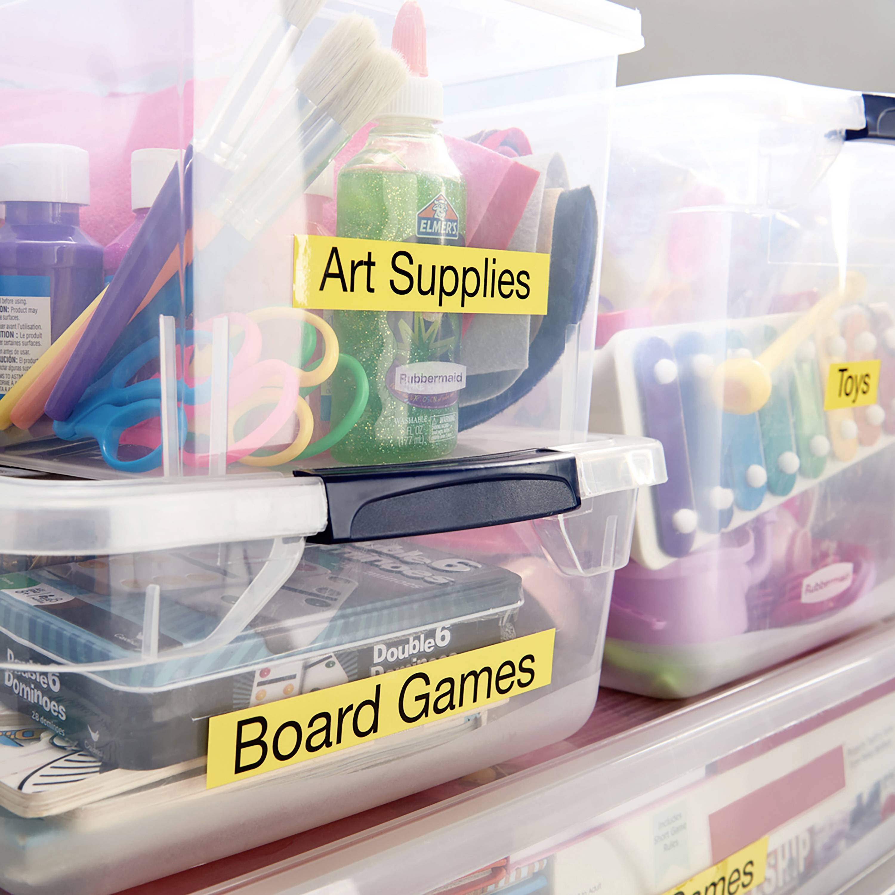 Стрічка для маркування DYMO S0720980, 24 мм x 7 м, колір стрічки: жовтий / колір друку: чорний