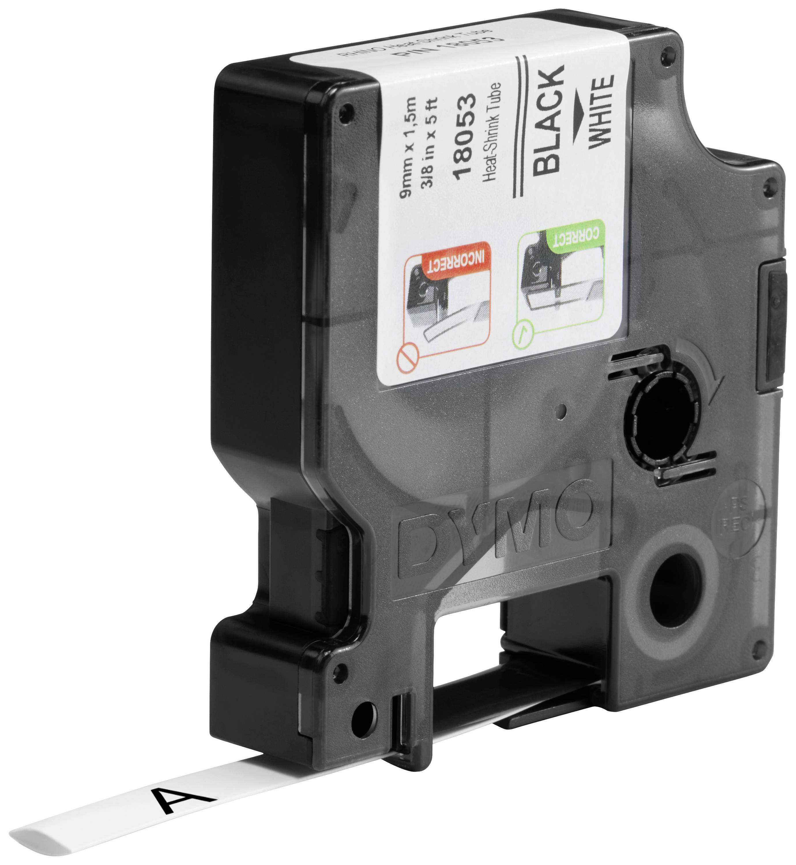 Стрічка для друку DYMO S0718280, 9 мм x 1,5 м, Колір стрічки: біла / Колір друку: чорний DYMO S0718280, 9 мм x 1,5 м, Колір стрічк