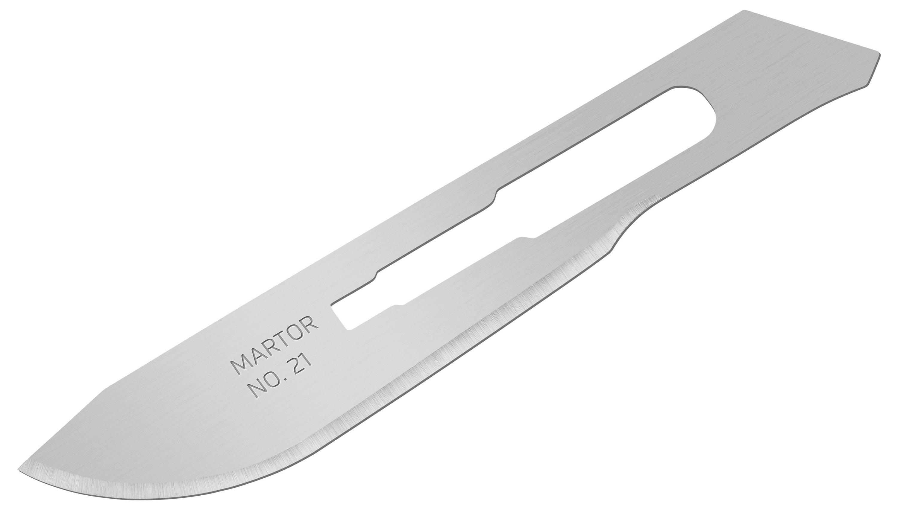 Лезо для скальпеля MARTOR SKALPELLKLINGE 21 Spezialschliff 66 мм сталь 10 шт.