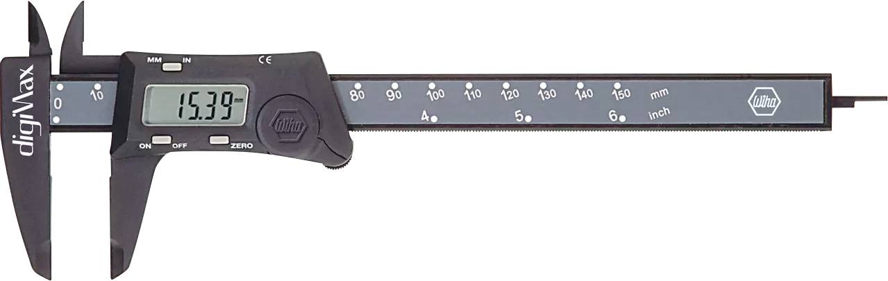 Цифровий штангенциркуль Wiha neu 29422, Максимальний діапазон вимірювання: 150 мм