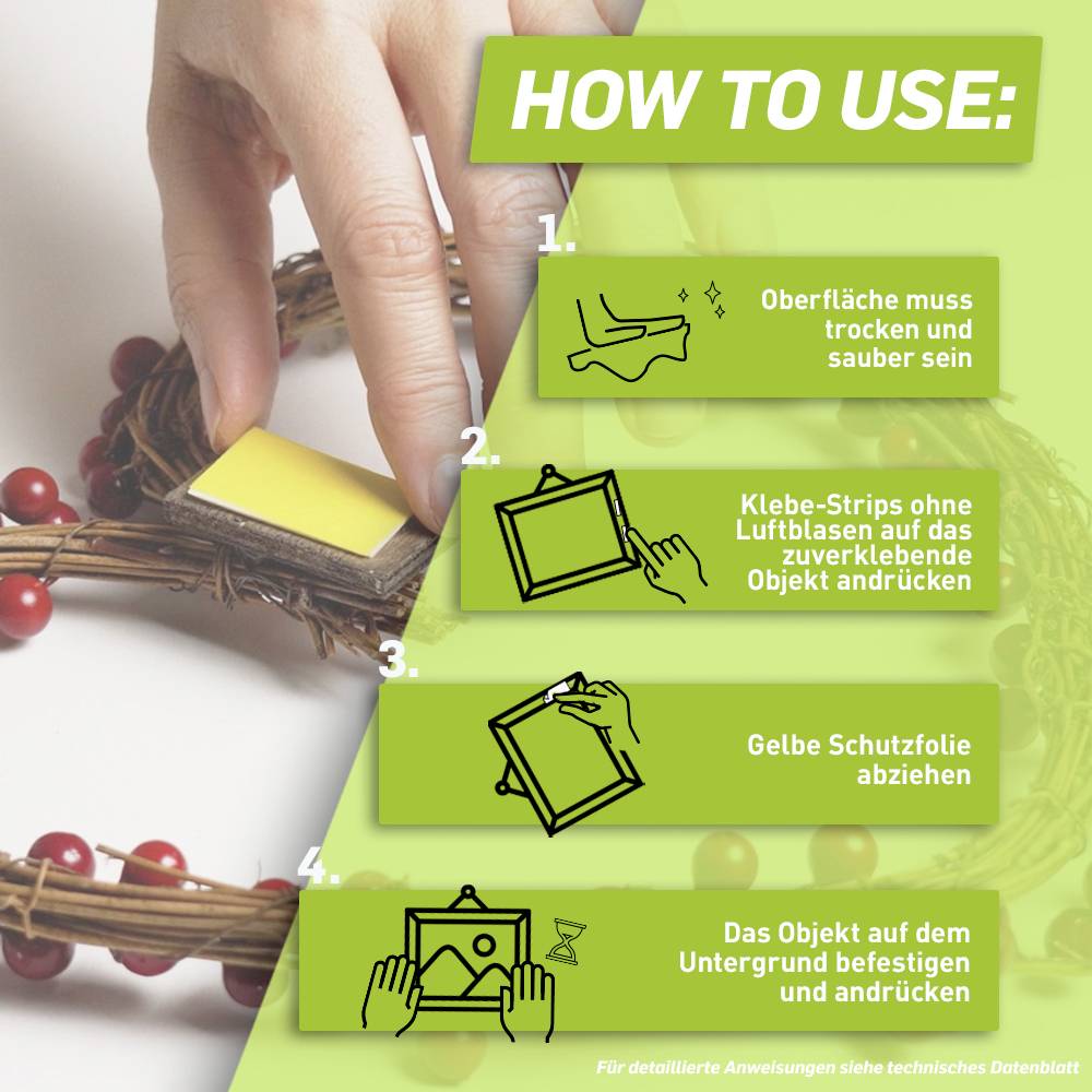 Dwustronne paski samoprzylepne Pattex PXMS1 PXMS1 (D x S) 40 mm x 20 mm 40 mm 10 szt.-7