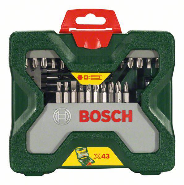 Набір свердел та біт, 43 предм., Bosch Accessories X-Line 2607019613