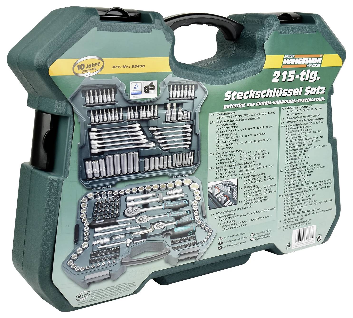 Ключі торцеві з тріскачкою Brüder Mannesmann M98430, 1/4