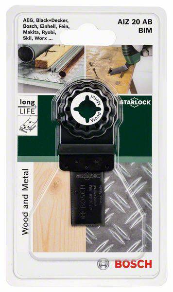 Лезо для багатофункціонального інструмента Bosch Accessories AIZ 20 AB 2609256950, 1 шт.