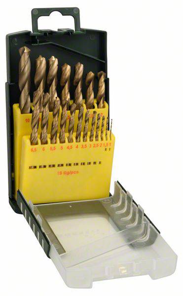 Набір свердел по металу Bosch HSS-R 2607017152, 19 предм.