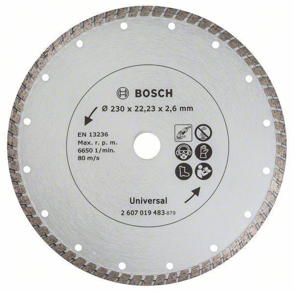 Алмазний диск Bosch TS Turbo, 230 мм