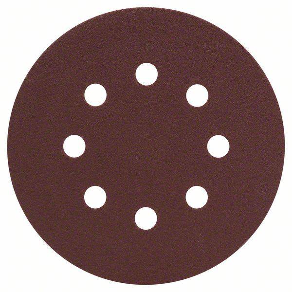 Аксесуари Bosch 2607019494 Ексцентриковий шліфувальний папір з липучкою, перфорований Зернистість 120 (Ø) 125 мм 25 шт.