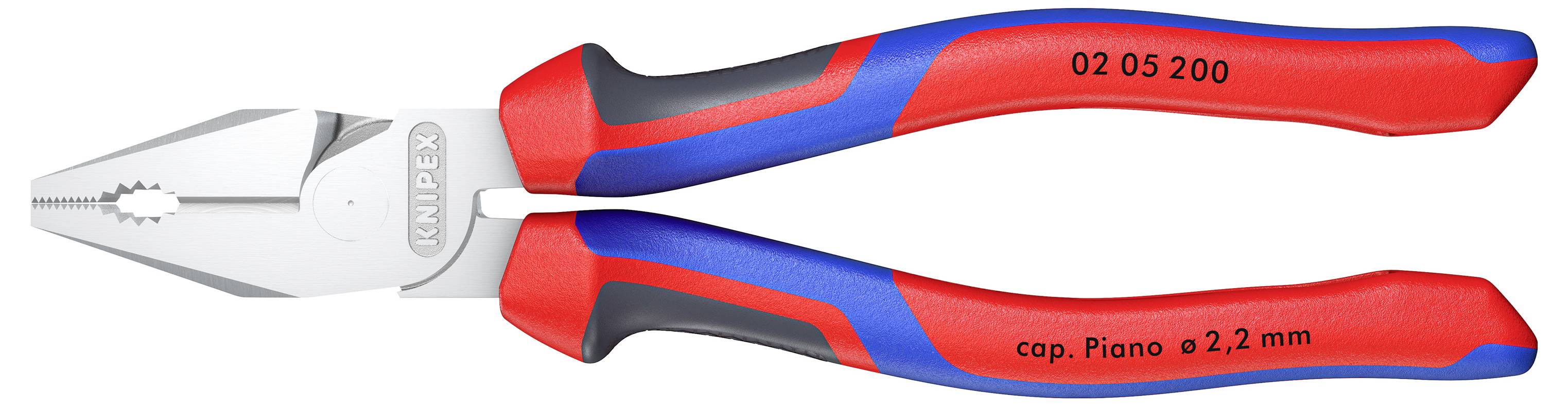 Плоскогубці Knipex 02 05 200 02 05 200, 200 мм, 64 HRC, для майстерні