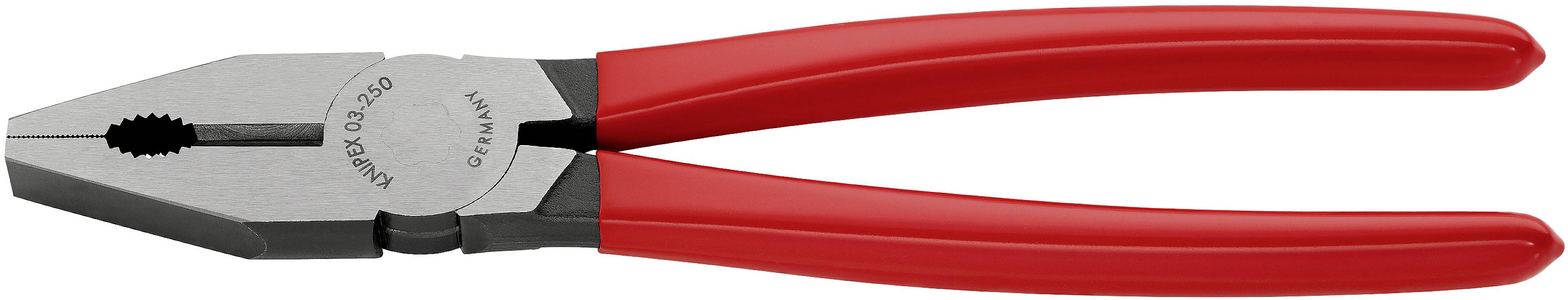 Плоскогубці Knipex 03 01 250 EAN для майстерні 250 мм DIN ISO 5746