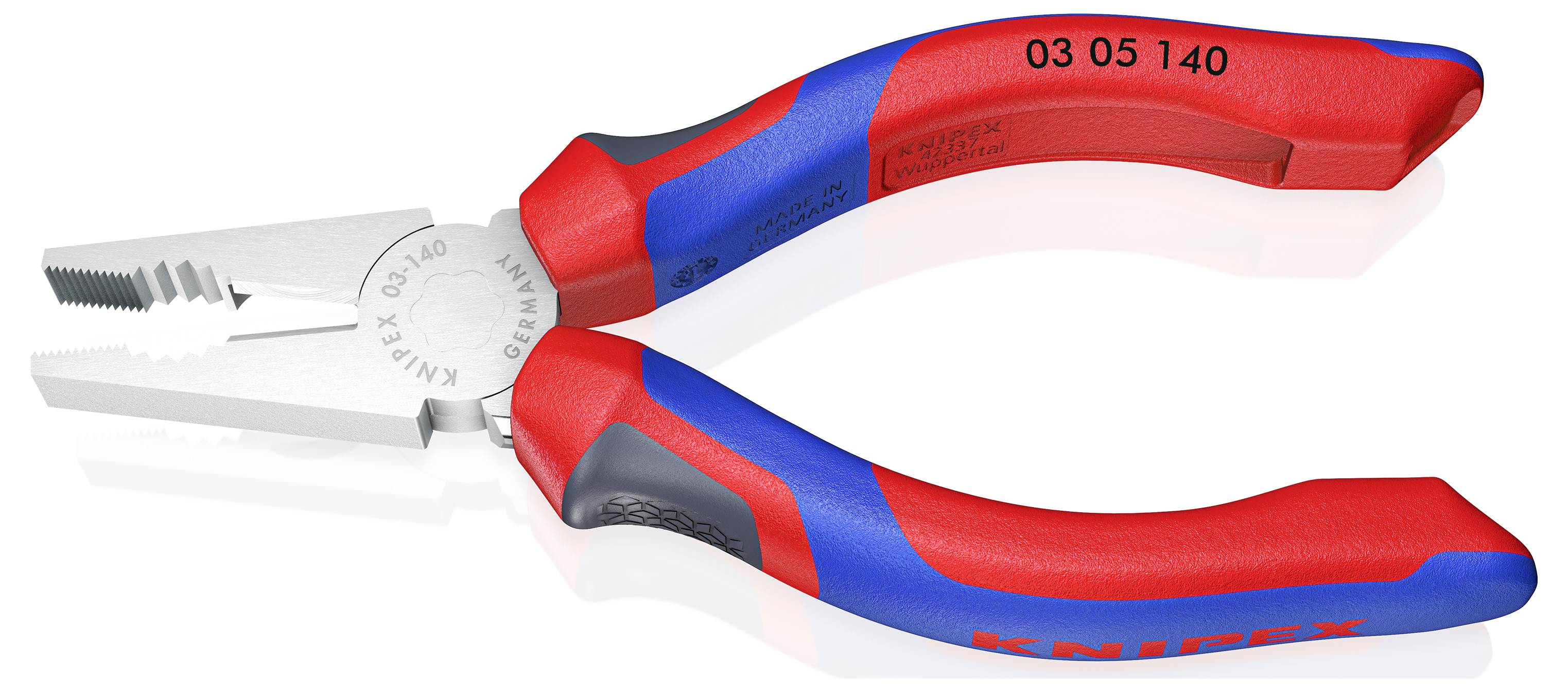 Плоскогубці Knipex 03 05 140 для майстерні 140 мм DIN ISO 5746