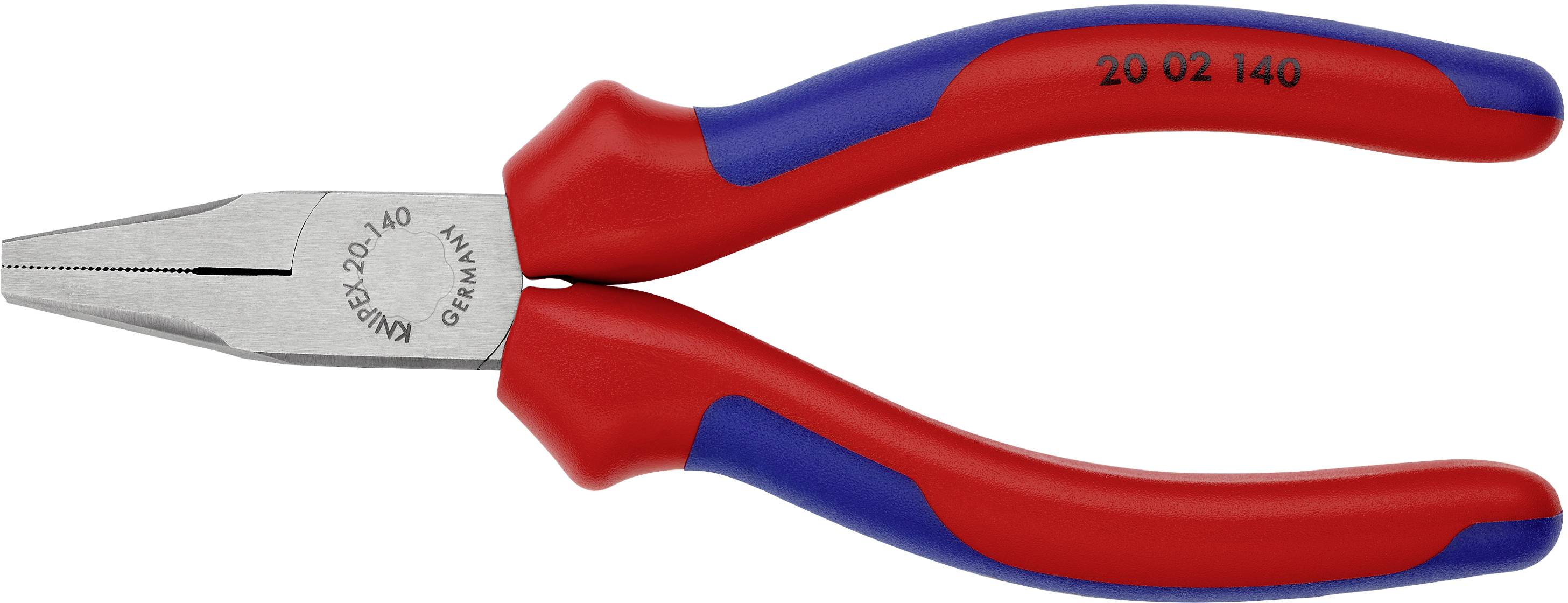 Плоскогубці Knipex 20 02 140 для майстерні, прямі, з хром-ванадієвої електротехнічної сталі, 140 мм