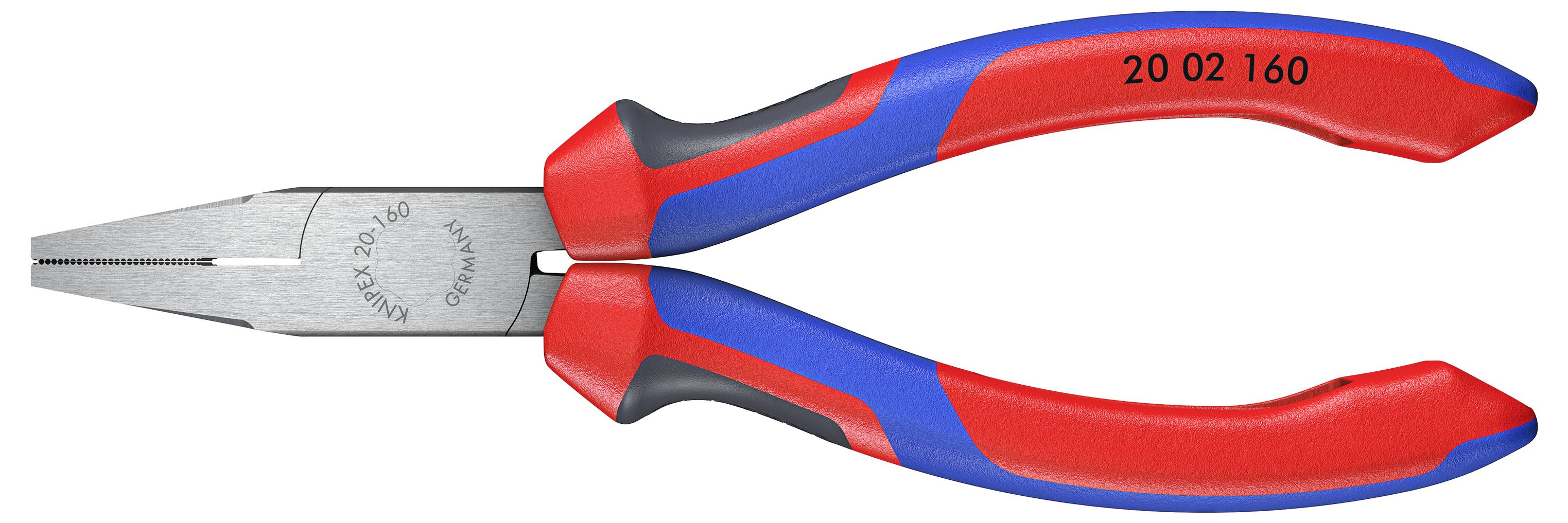 Плоскогубці Knipex 20 02 160 для майстерні, прямі, з хром-ванадієвої електротехнічної сталі, 160 мм