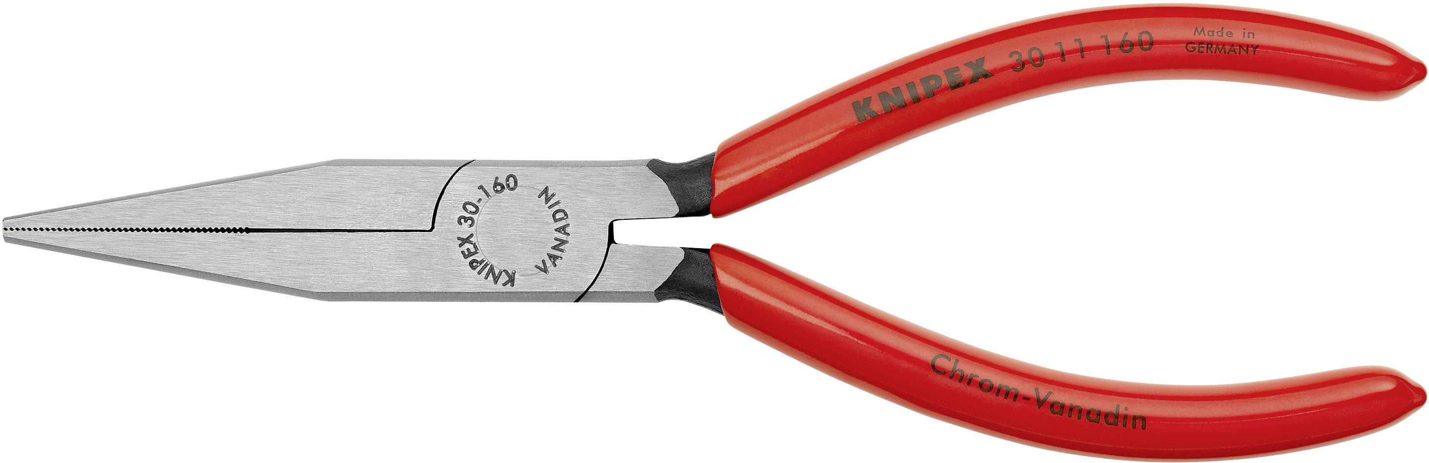 Плоскогубці Knipex 30 11 160 для електроніки та механіки, прямі, з хром-ванадієвої електротехнічної сталі, 160 мм