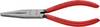 Knipex 38 41 190 dla elektroników i mechaników Szczypce płaskie proste stal elektrotechniczna wanadowa 190 mm