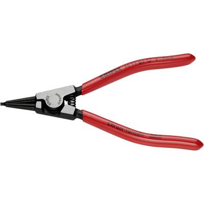 Czerwone szczypce do pierścieni sprężynowych, odpowiednie do pierścieni wewnętrznych o średnicy 4-7 mm, wykonane przez firmę Knipex.