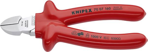 Szczypce boczne Knipex 70 07 160, 160 mm, 62 HRC, VDE