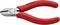 Obcinaczki boczne 'KNIPEX' z czerwoną rękojeścią, z napisem 'Made in Germany', numer modelu '70 11 110'. Używane do cięcia przewodów.