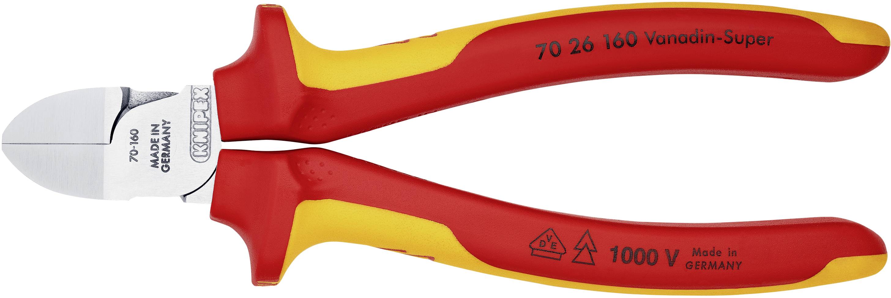 Бокорізи Knipex 70 26 160, 160 мм, 62 HRC, VDE