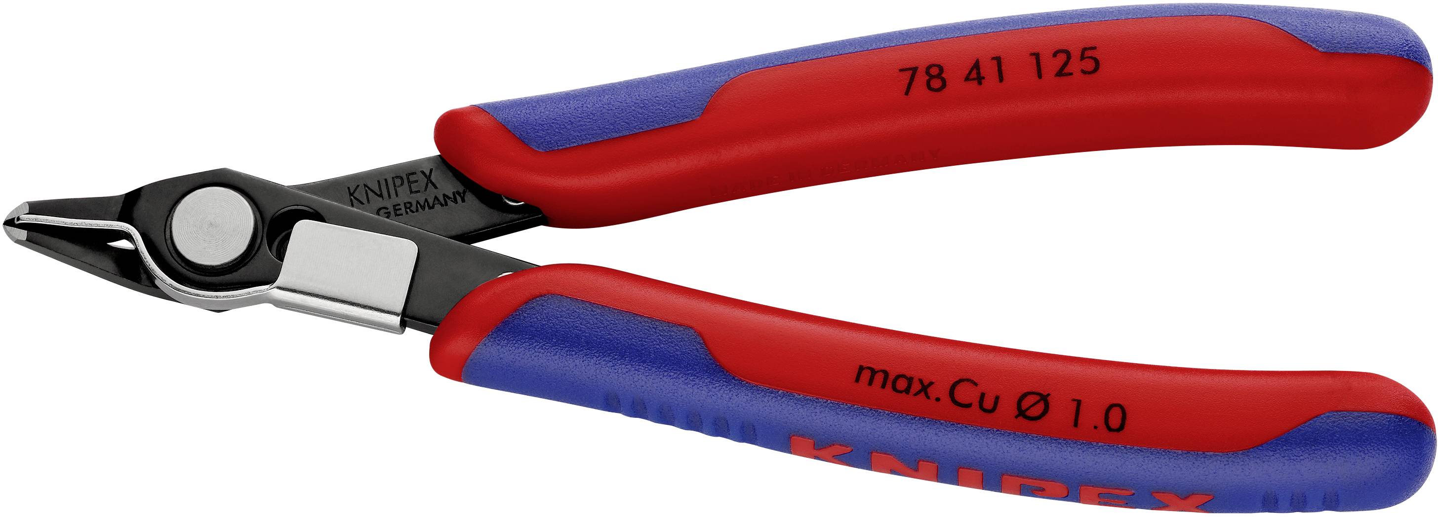 Плоскогубці для друкованих плат Knipex Super-Knips 78 41 125 без фаски 125 мм для електроніки та механіки