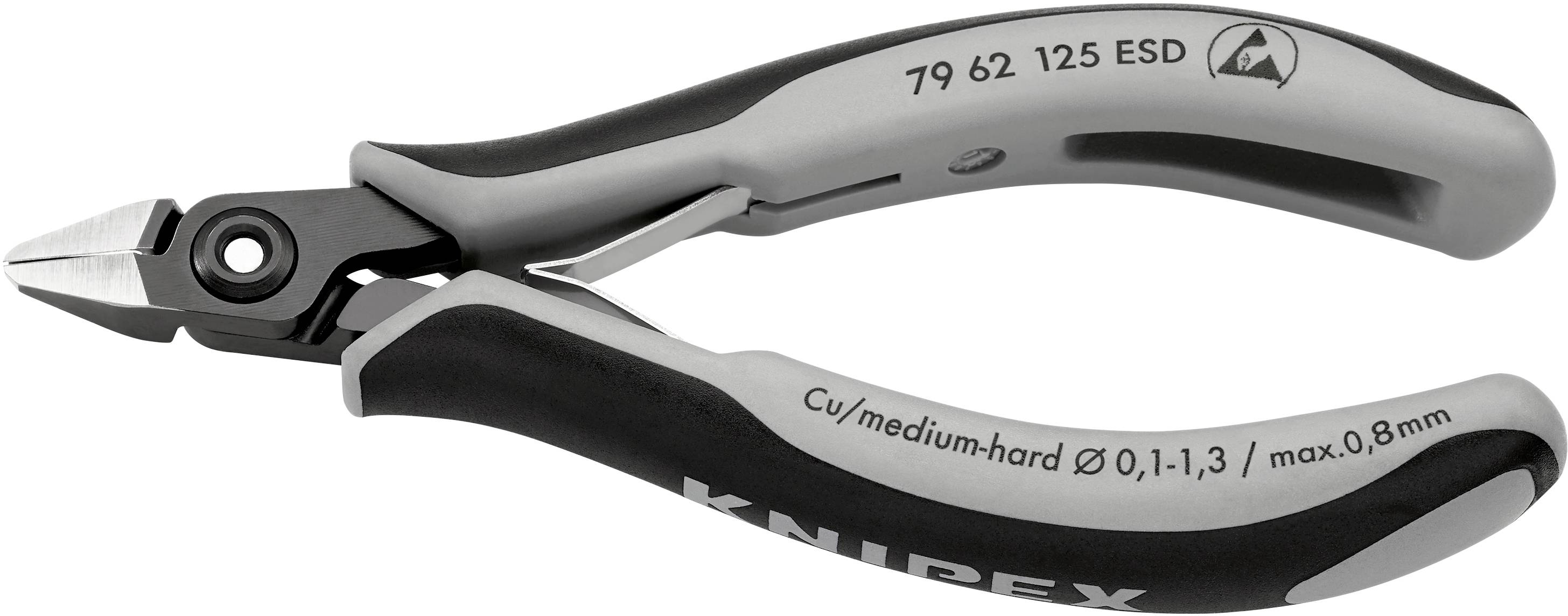 Бокорізи Knipex 79 62 125 ESD 79 62 125 ESD ESD без фаски 125 мм