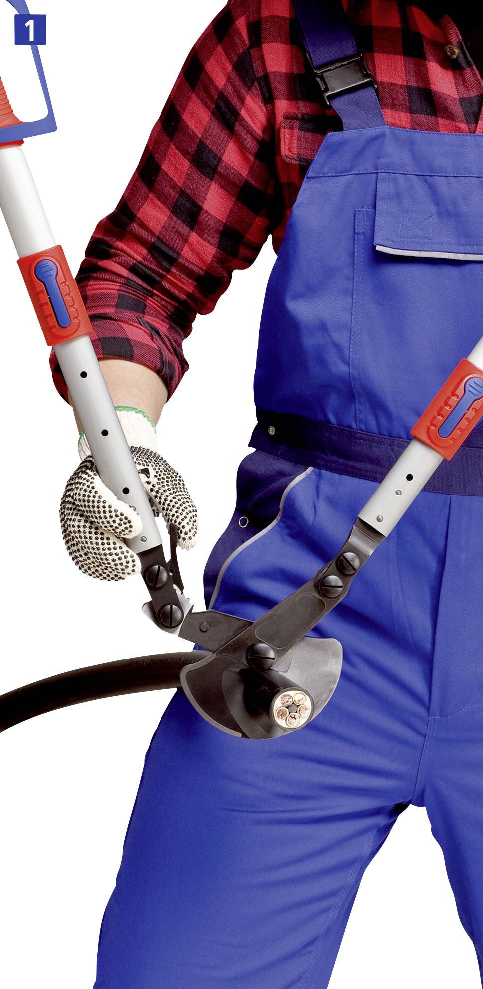 Кусачки для кабелів із тріскачкою Knipex 95 32 038 95 32 038 570 мм