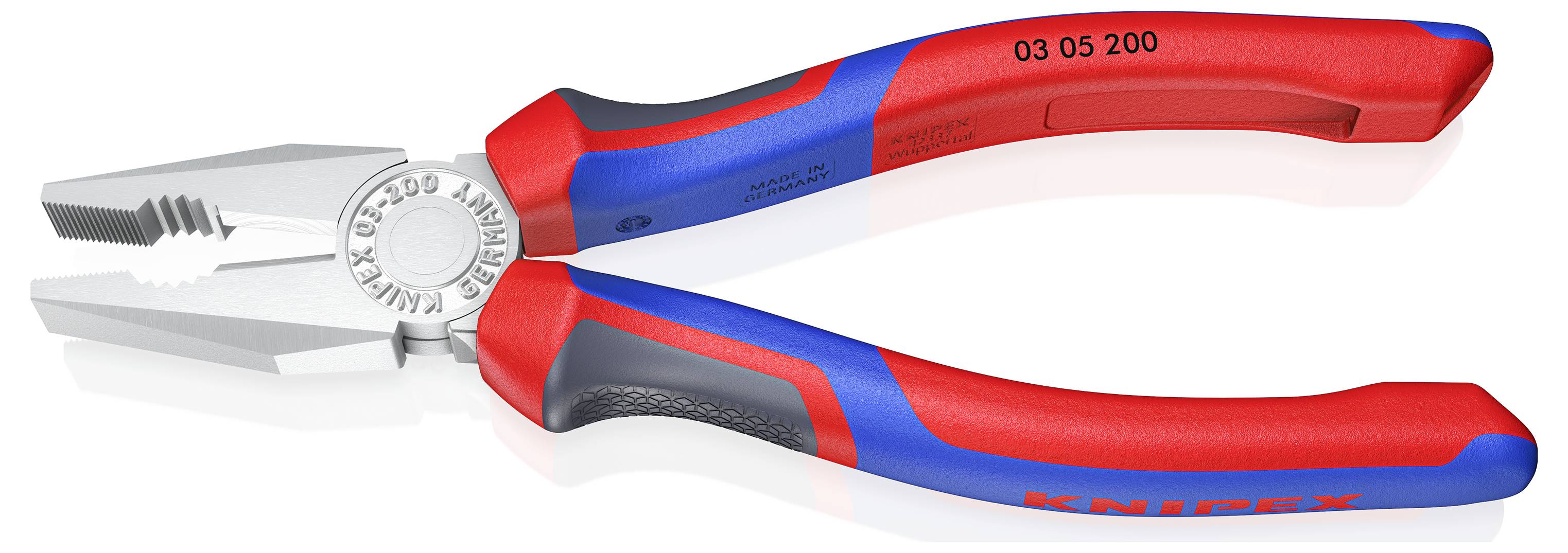 Плоскогубці Knipex 03 05 200 03 05 200, 200 мм, 60 HRC, для майстерні