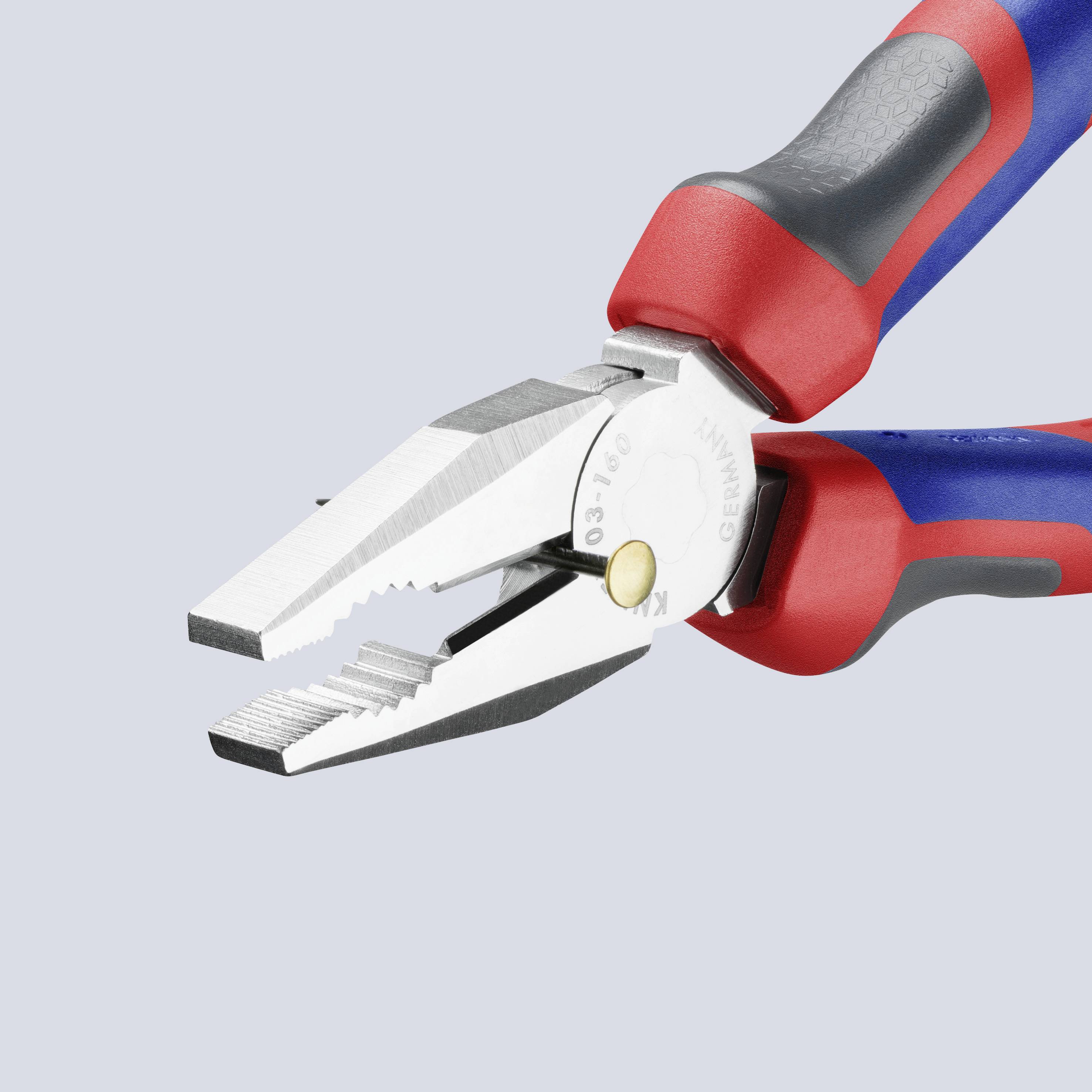 Плоскогубці Knipex 160 мм Knipex 2K-Griffhülle 03 05 160, 160 мм, 60 HRC, для майстерні