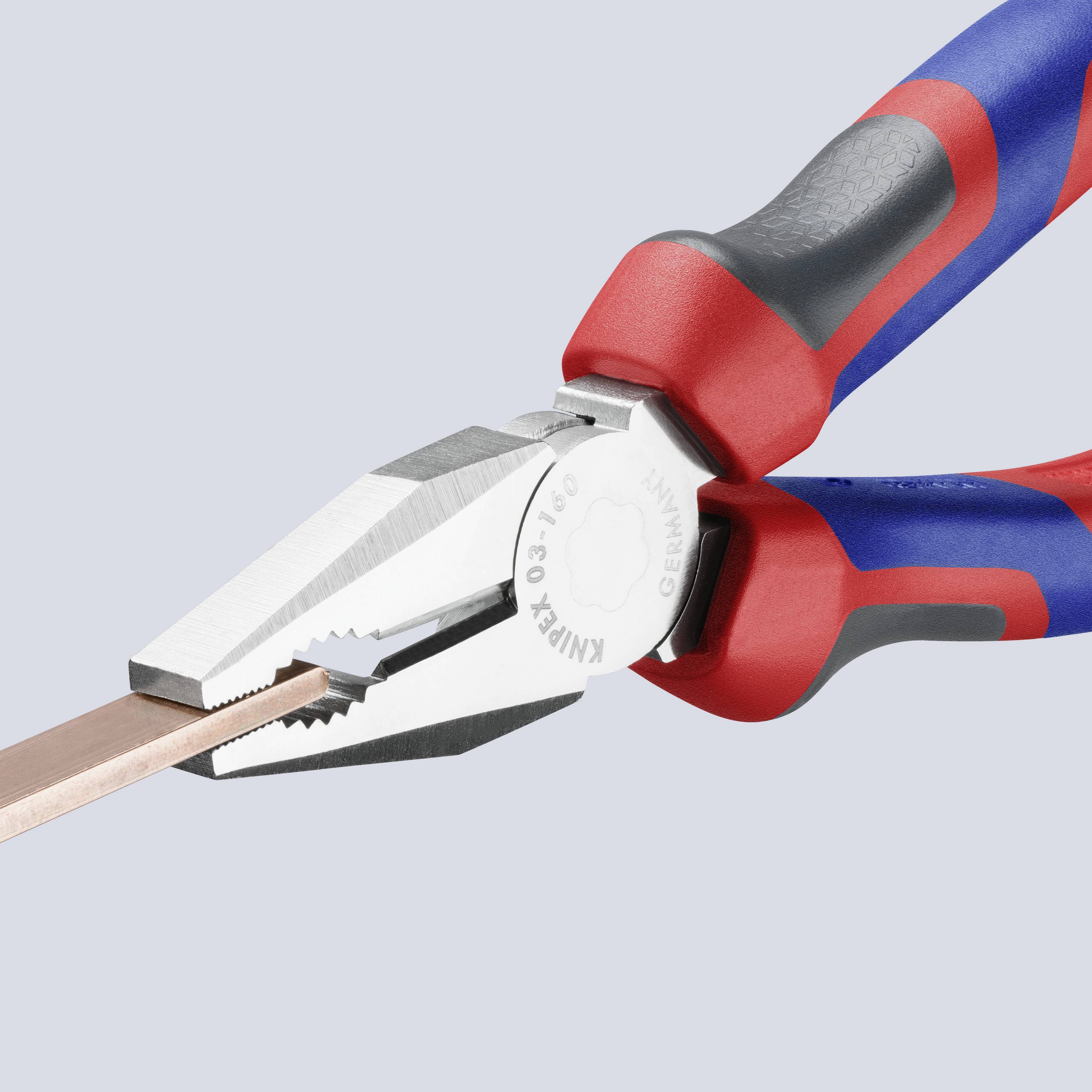 Плоскогубці Knipex 160 мм Knipex 2K-Griffhülle 03 05 160, 160 мм, 60 HRC, для майстерні