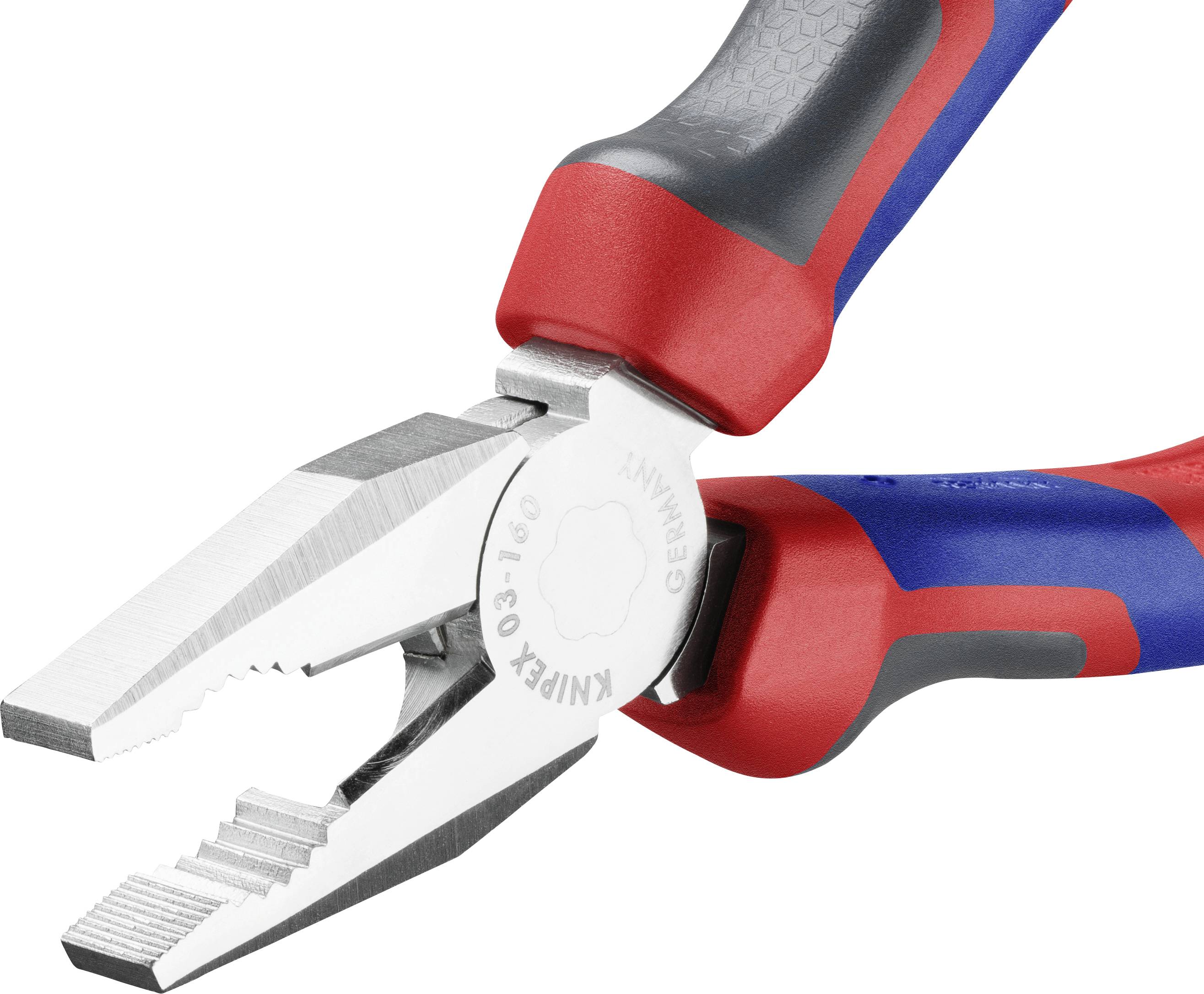Плоскогубці Knipex 160 мм Knipex 2K-Griffhülle 03 05 160, 160 мм, 60 HRC, для майстерні