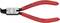 Czerwone szczypce z napisem 'KNIPEX 4421J11 Chrom-Wanad 12-25mm'. Odpowiednie do chwytania i trzymania elementów obrabianych.