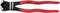 Szczypce z czerwonymi uchwytami i czarną głowicą, oznaczone napisem 'Knipex 61 01 200 Patented'. Odpowiednie do drutów fortepianowych i stalowych o grubości do 3,6 mm.