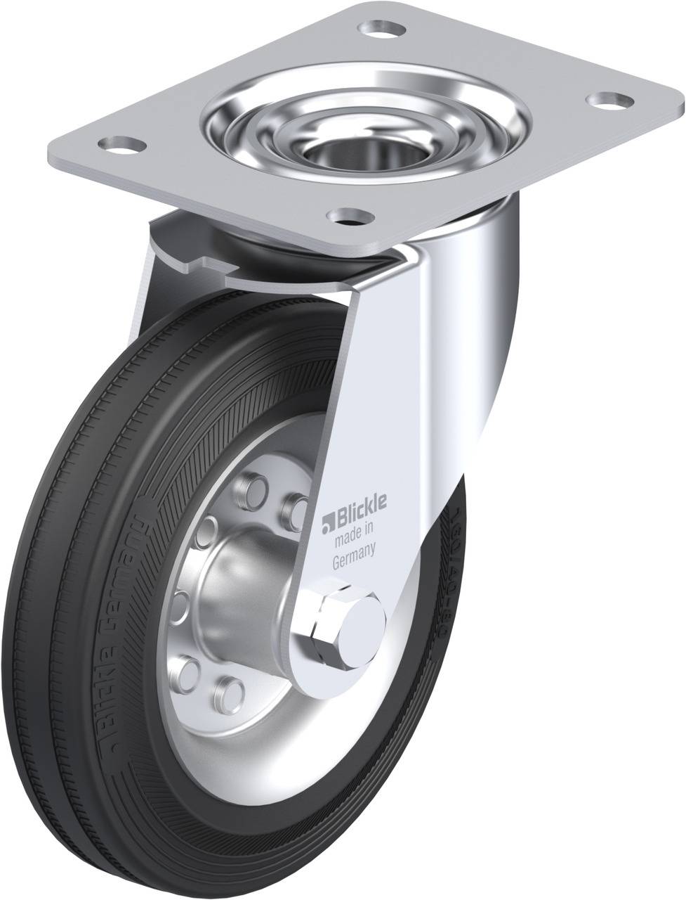Фіксуюче колесо Blickle LE-VE 160R, діаметр: 160 мм, поворотне