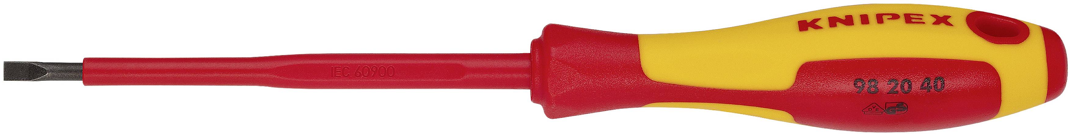 Шлицьова викрутка Knipex VDE 98 20 40, ширина леза: 4 мм, довжина наконечника: 100 мм