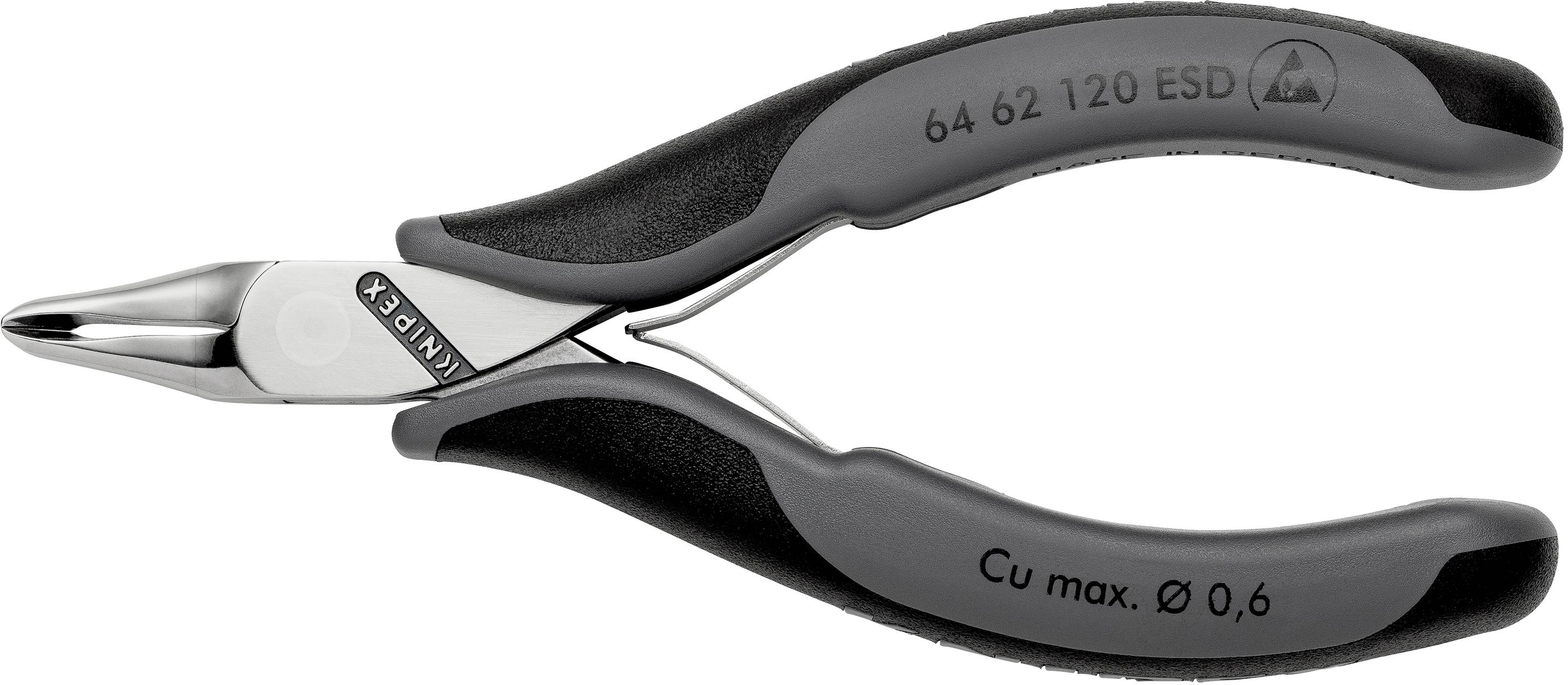 Knipex 64 62 120 ESD 64 62 120 ESD для електроніки та механіки Плоскогубці з фасетним торцем 120 мм