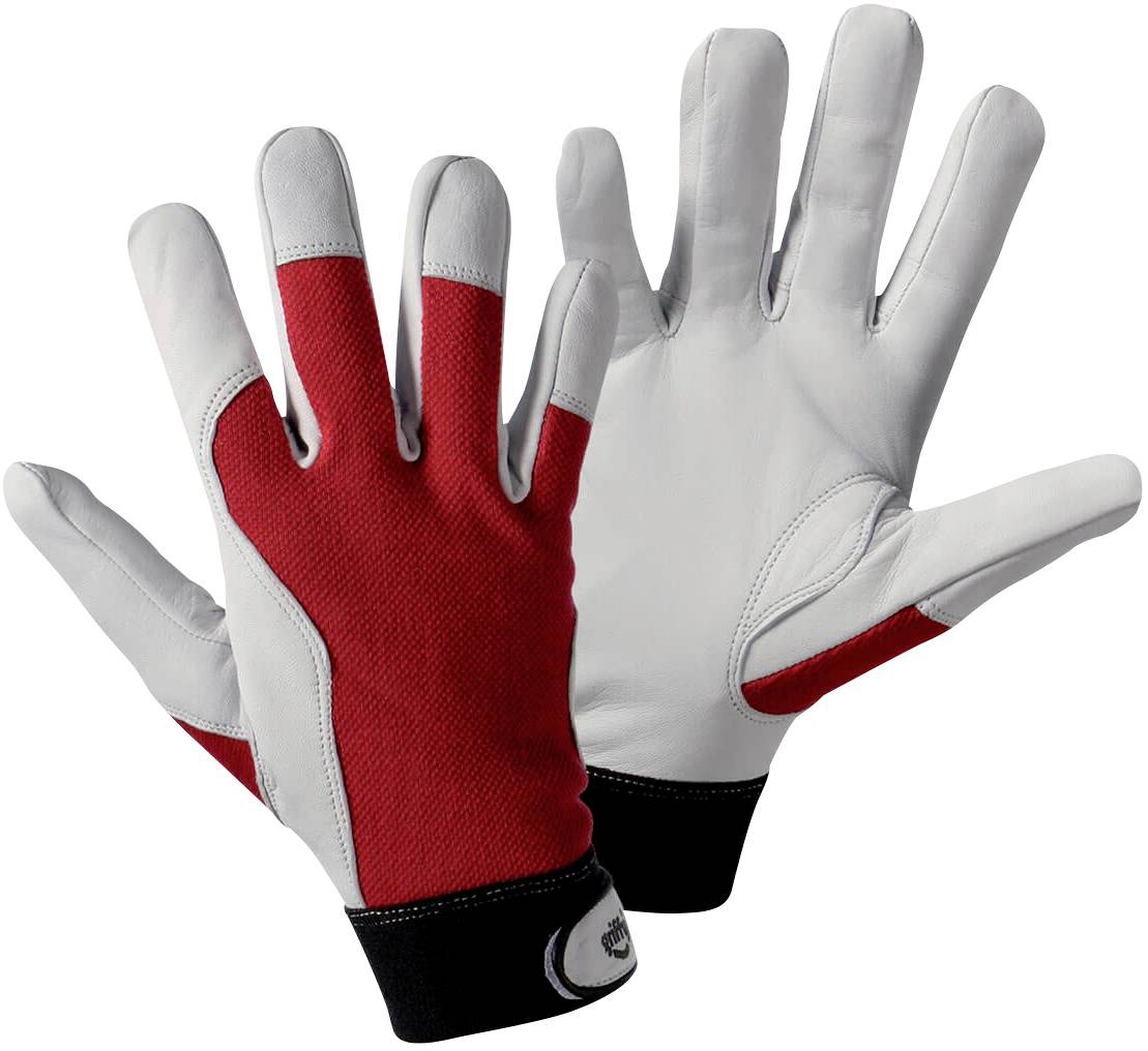 Монтажні рукавички Leipold Doehle Griffy 1706-8, розмір рукавичок: 8, M, білі, червоні