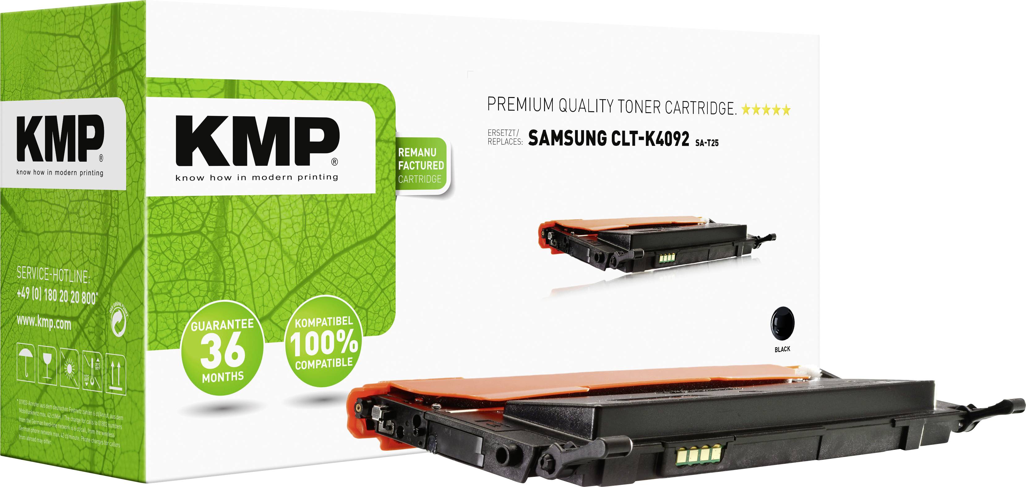 Тонер KMP SA-T25 = Samsung CLT-K4092, заміна, чорний