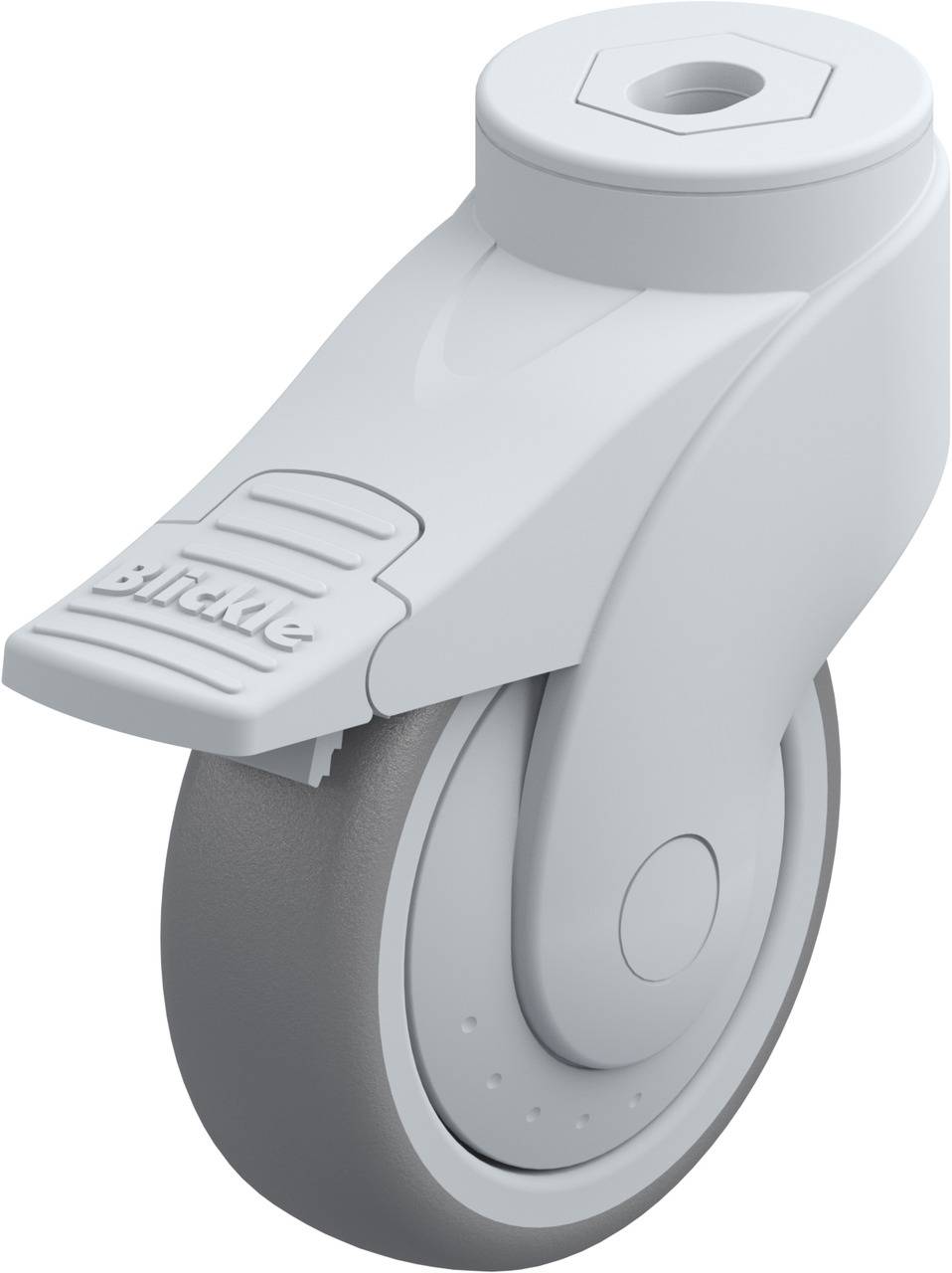 Колесо Blickle LWG-TPA 101K-11-FI-FK, діаметр 100 мм, гальмо, поліамід, гума