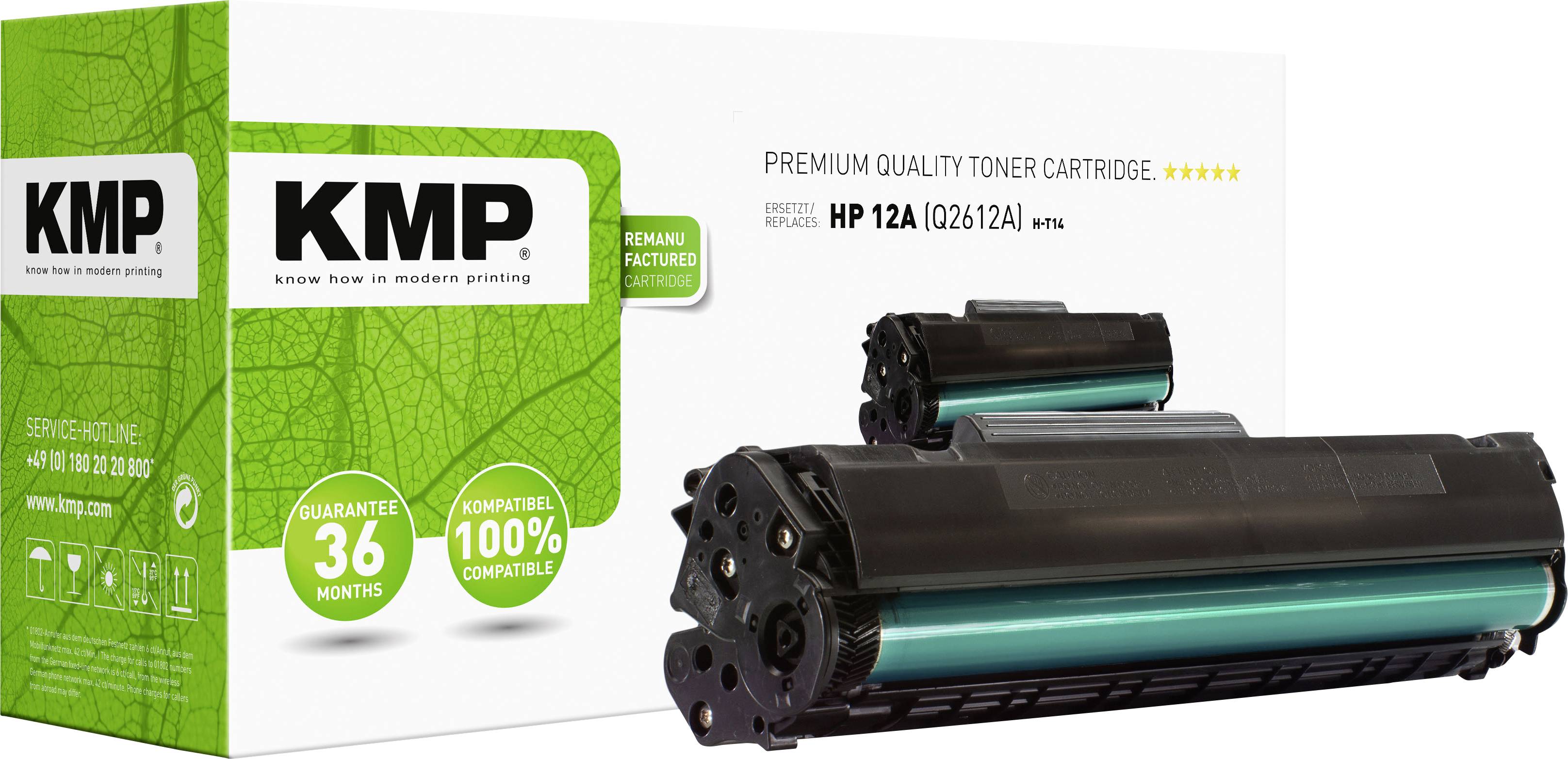 KMP Toner Replacement Canon, HP 12A replacement Black 2000 pages H-T14 1114.0000