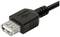 Kabel USB z gniazdem żeńskim, przedstawiające szczegół interfejsu urządzenia.