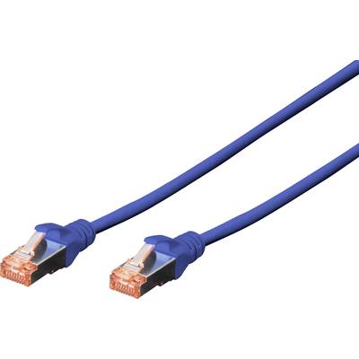 kabel LAN Digitus DK-1641-0025/B, 1 szt., RJ45, CAT 6, S/FTP, 0.25 m, niebieski