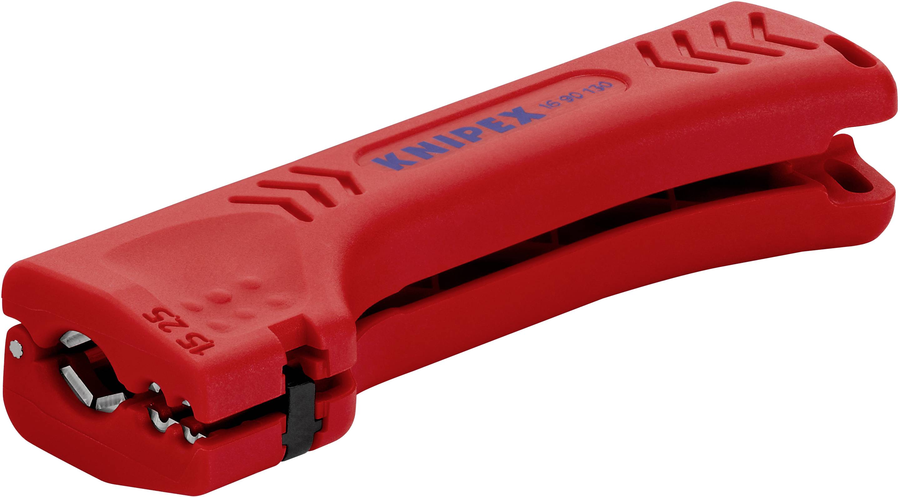 Інструмент для зняття ізоляції дроту Knipex 16 90 130 SB neu Сумісність з круглим кабелем, водонепроникним кабелем 8-13 мм 1,5-2,5