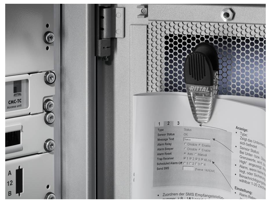 Магнітний тримач для документації Rittal DK 7950.200, 2 шт.
