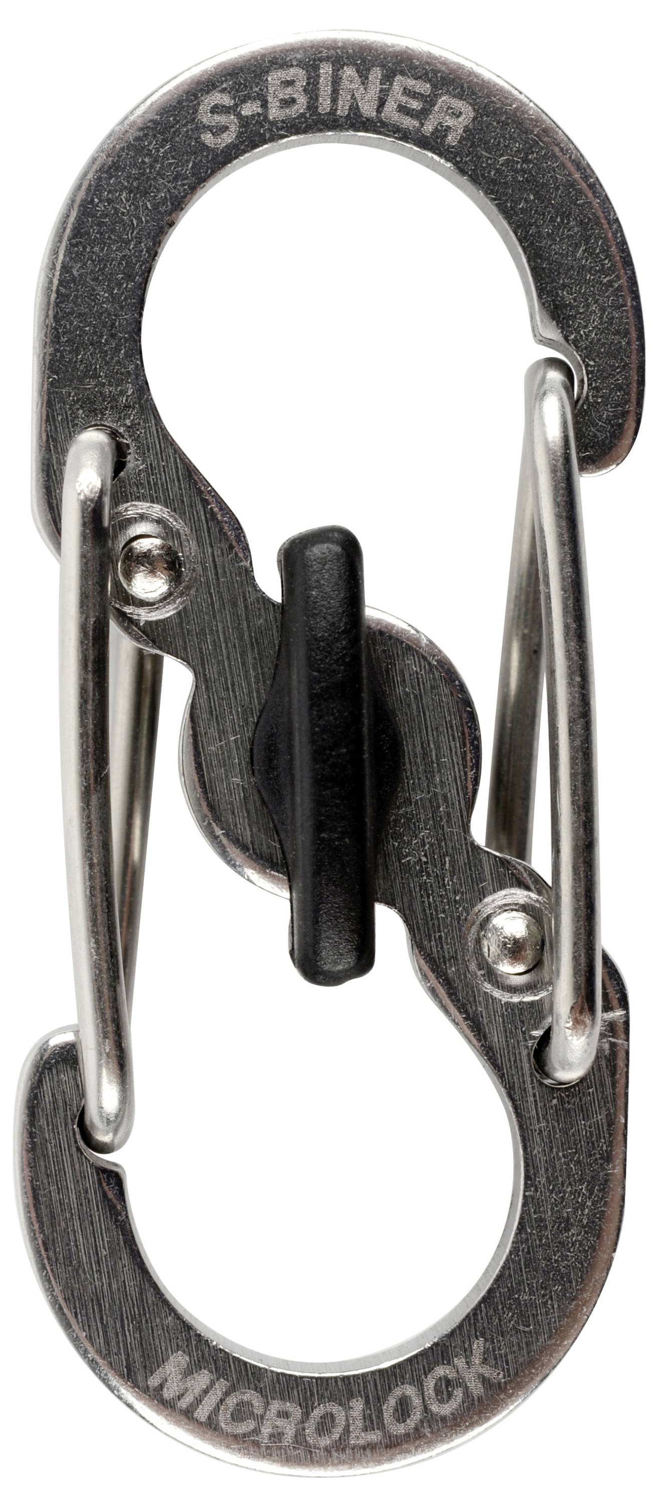 Подвійний карабін S-Biner MicroLock, сріблястий, 2 шт. NITE Ize NI-LSBM-11-2R3