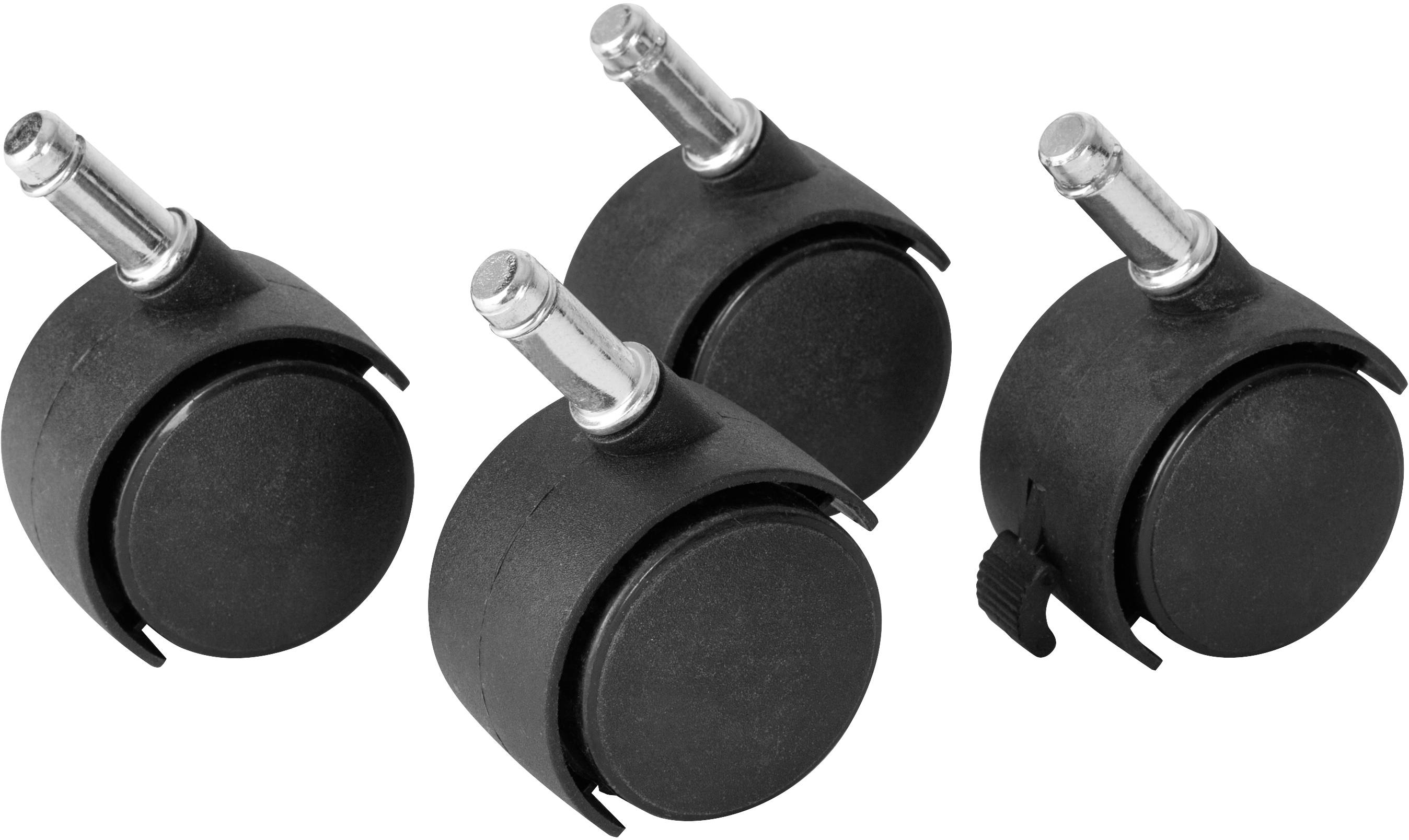 Кошик Hailo 1580-001 на колесах чорний, 4 шт.