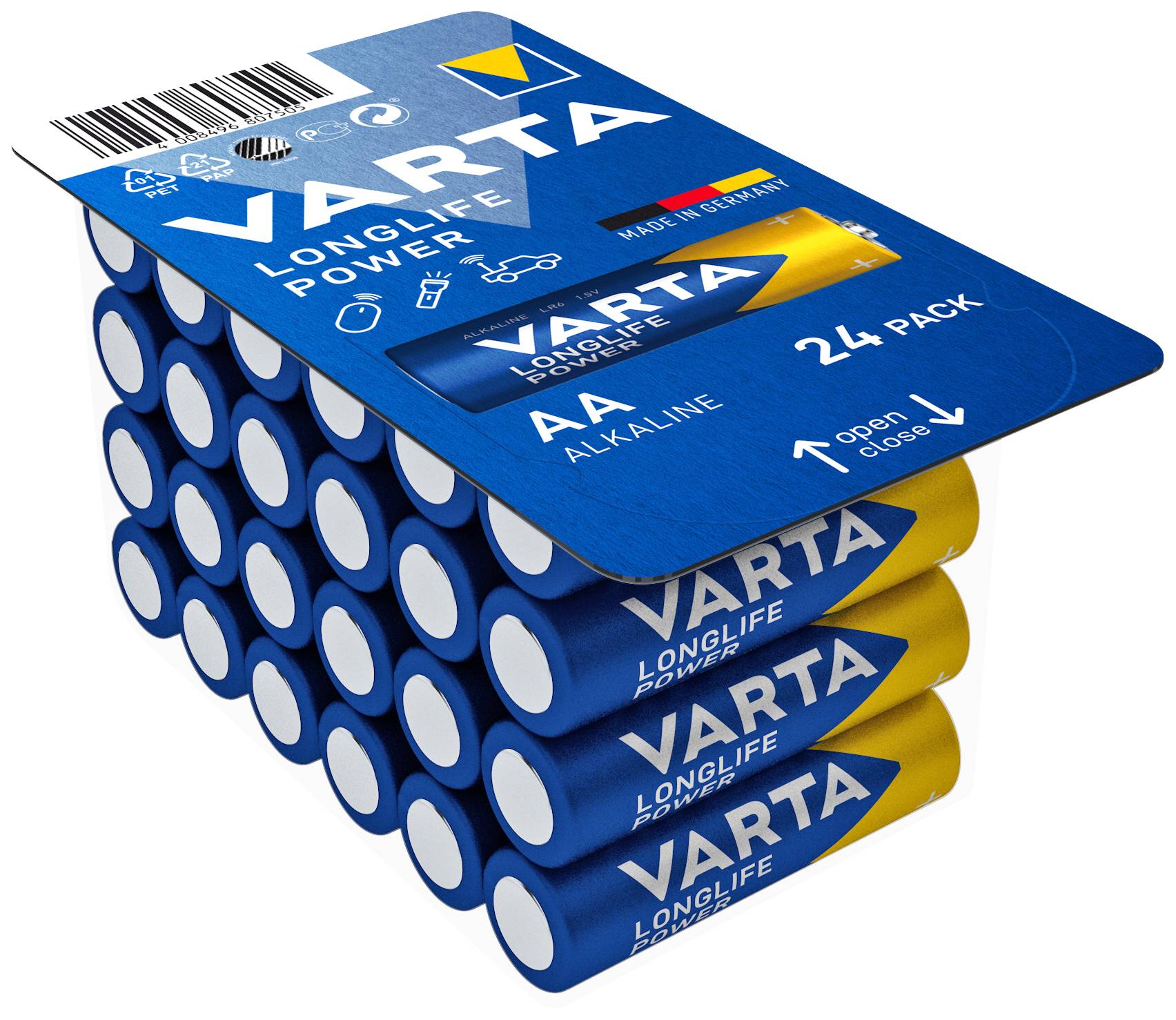 Baterie AA Varta LONGLIFE Power AA Big Box 24 4906301124, 1.5 V, alkaliczno-manganowe, 24 szt.